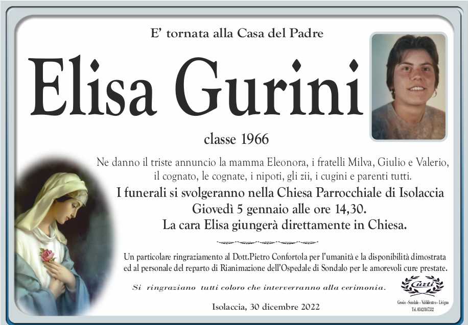 necrologio gurini elisa