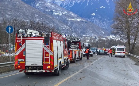 Incidente stradale a Villa di Tirano