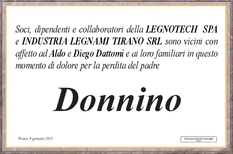 /Legnotech Spa e Industria Legnami srl per Dattomi Donnino