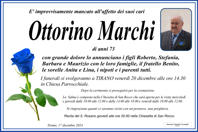 Necrologio Marchi Ottorino