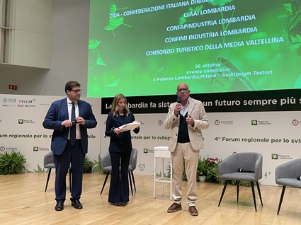 /Marco Fojanini con Giorgio Maione, Assessore Ambiente e Clima di Regione Lombardia