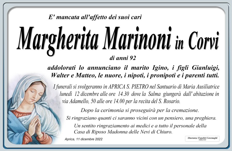 /Necrologio Marinoni Margherita