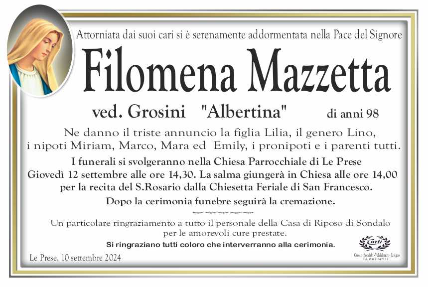 mazzetta filomena