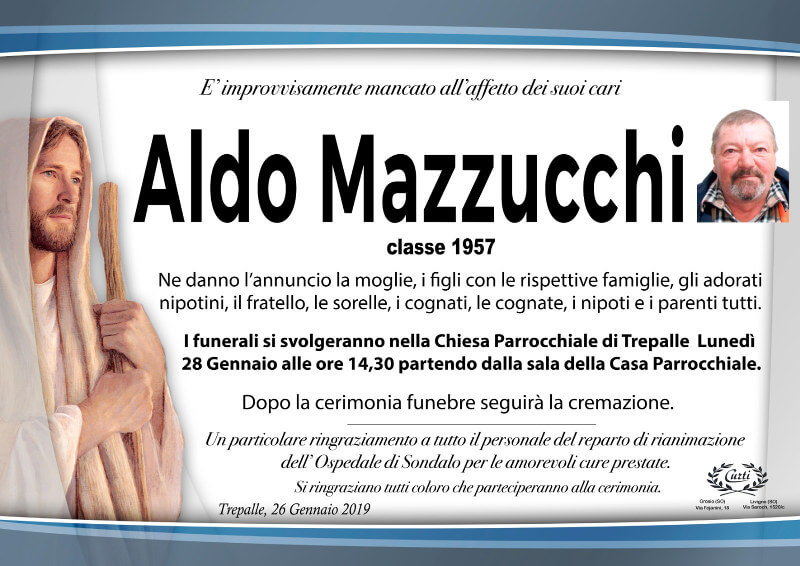 necrologio Mazzucchi Aldo