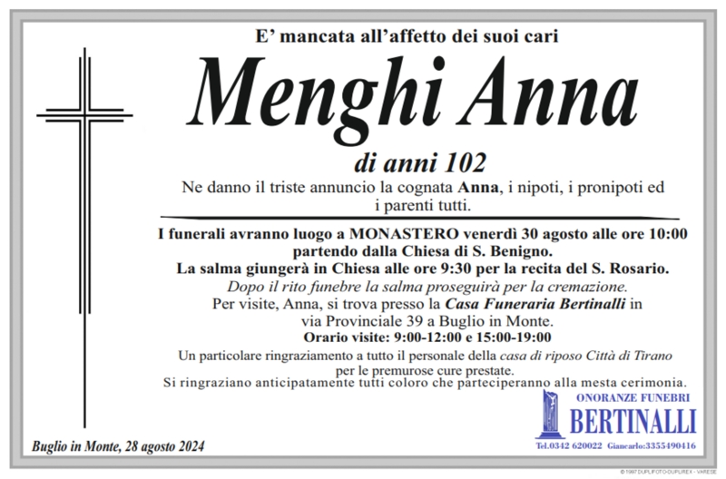 Necrologio Menghi Anna