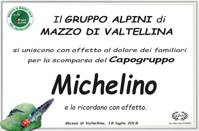 necrologio Michelino - Gruppo Alpini