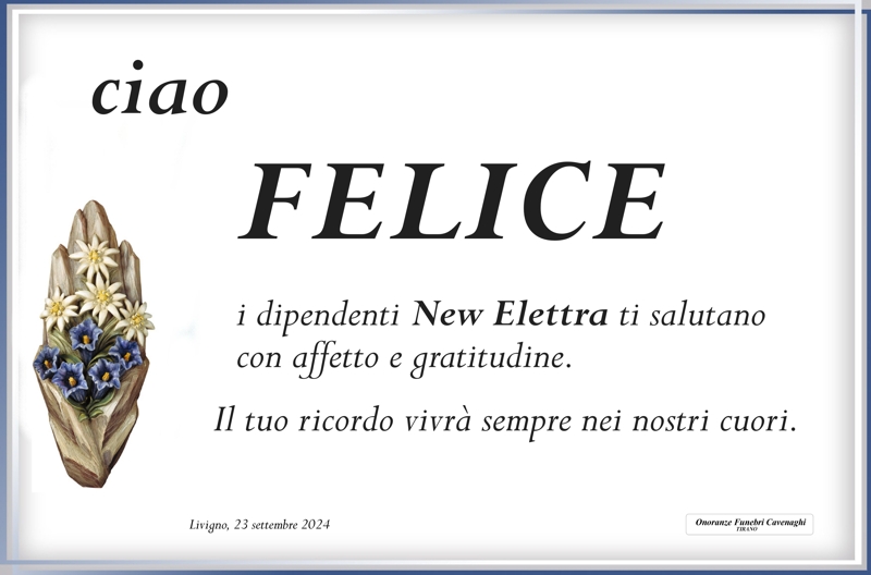 New Elettra per Bracchi Felice