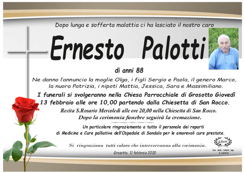 necrologio Palotti Ernesto
