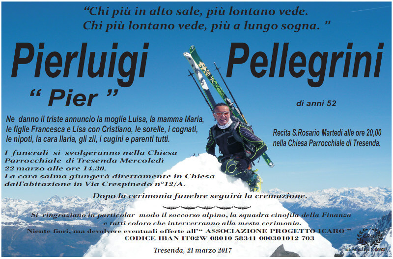 necrologio Pellegrini Pierluigi