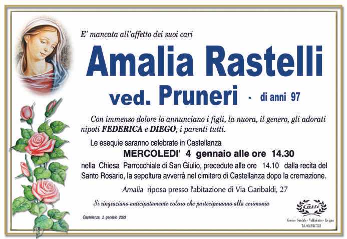 necrologio rastelli amalia anni 97