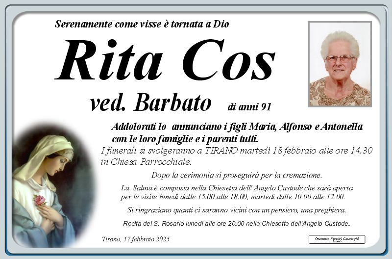 Rita Cos ved. Barbato