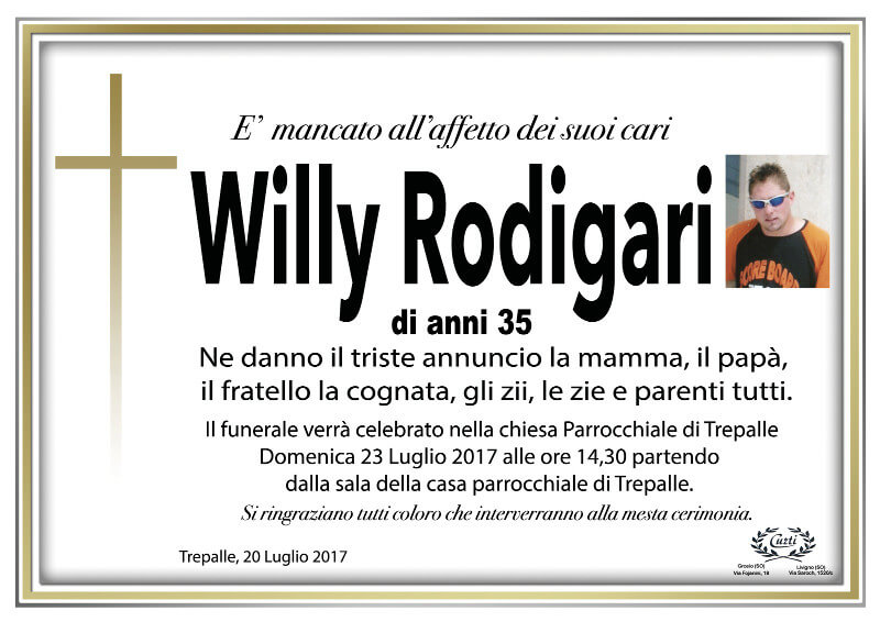 necrologio Rodigary Willy