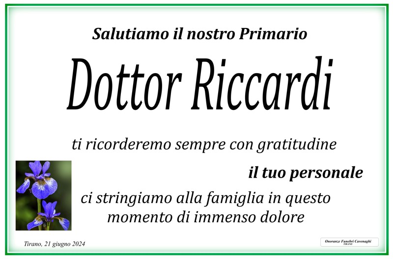 Il tuo personale per Riccardi Riccardo