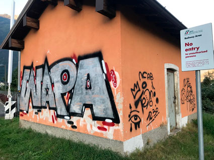 /graffito a Tirano
