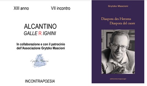 /La poesia di Grytzko Mascioni rivive all'Alcantino