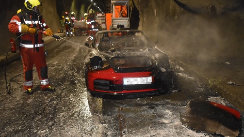 incendio tunnel del Munt la Schera