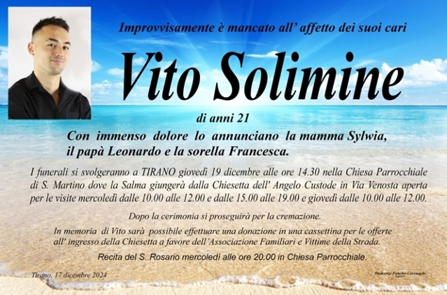 Necrologio Solimine Vito