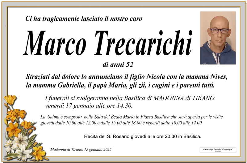 Necrologio Trecarichi Marco