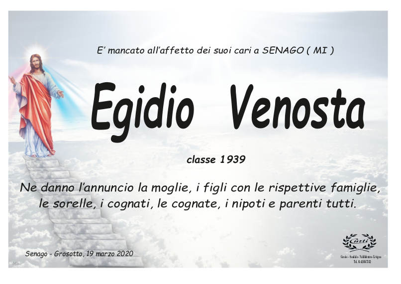 necrologio Venosta Egidio
